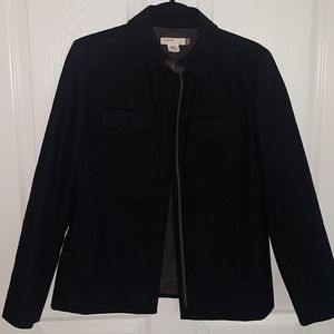 J Crew Women Wool Coat Fully Lined Black Small